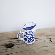 Vintage ceramic milk jug from Deruta, Italy