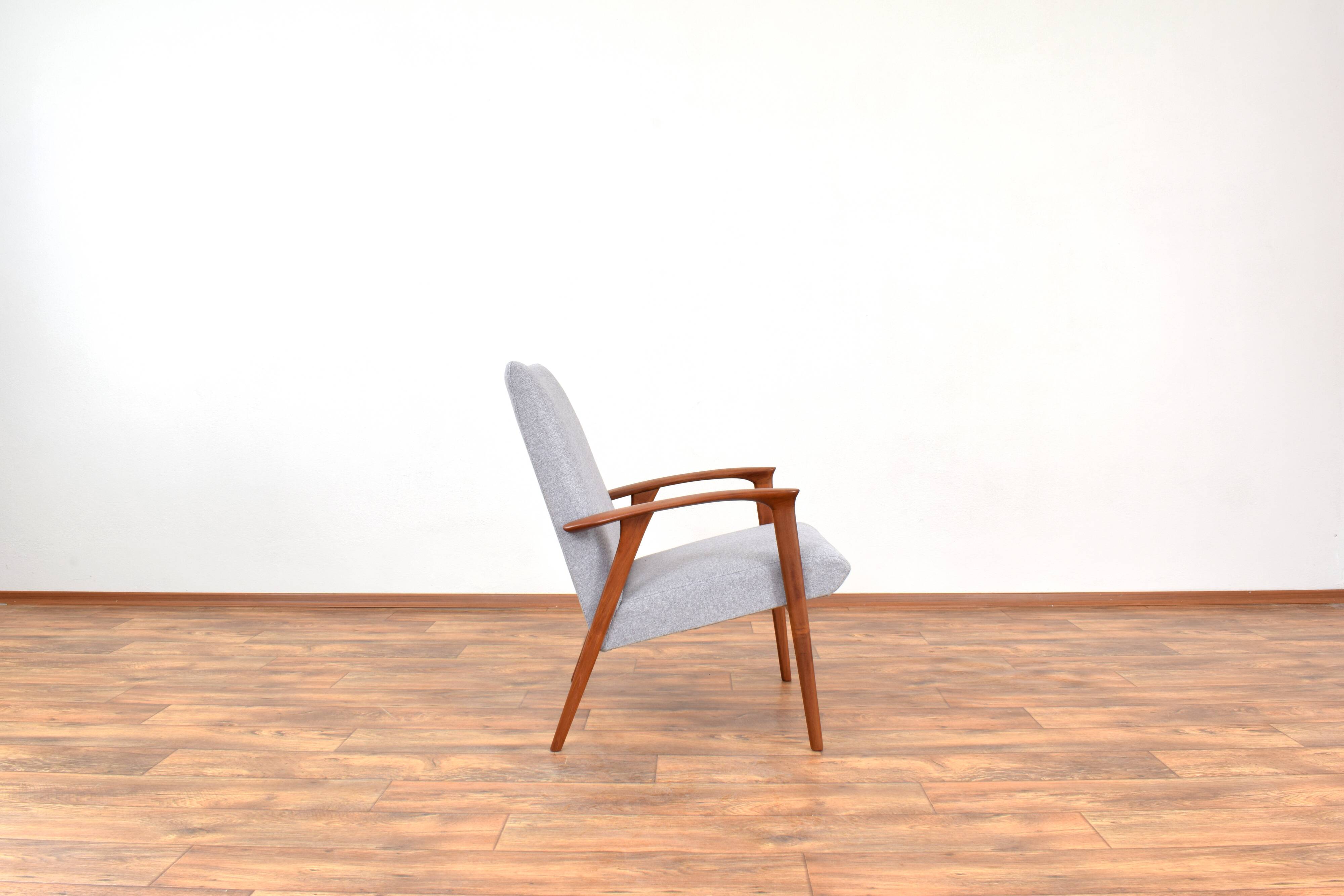 Mid-Century Danish Teak Armchair, 1960s.
