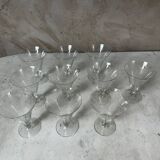 A lot of crystal glasses