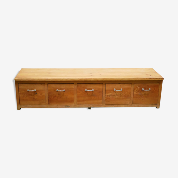 Trade cabinet with drawers, low storage cabinet