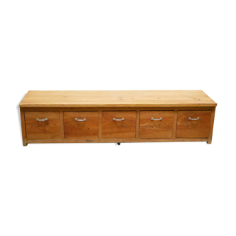 Trade cabinet with drawers, low storage cabinet