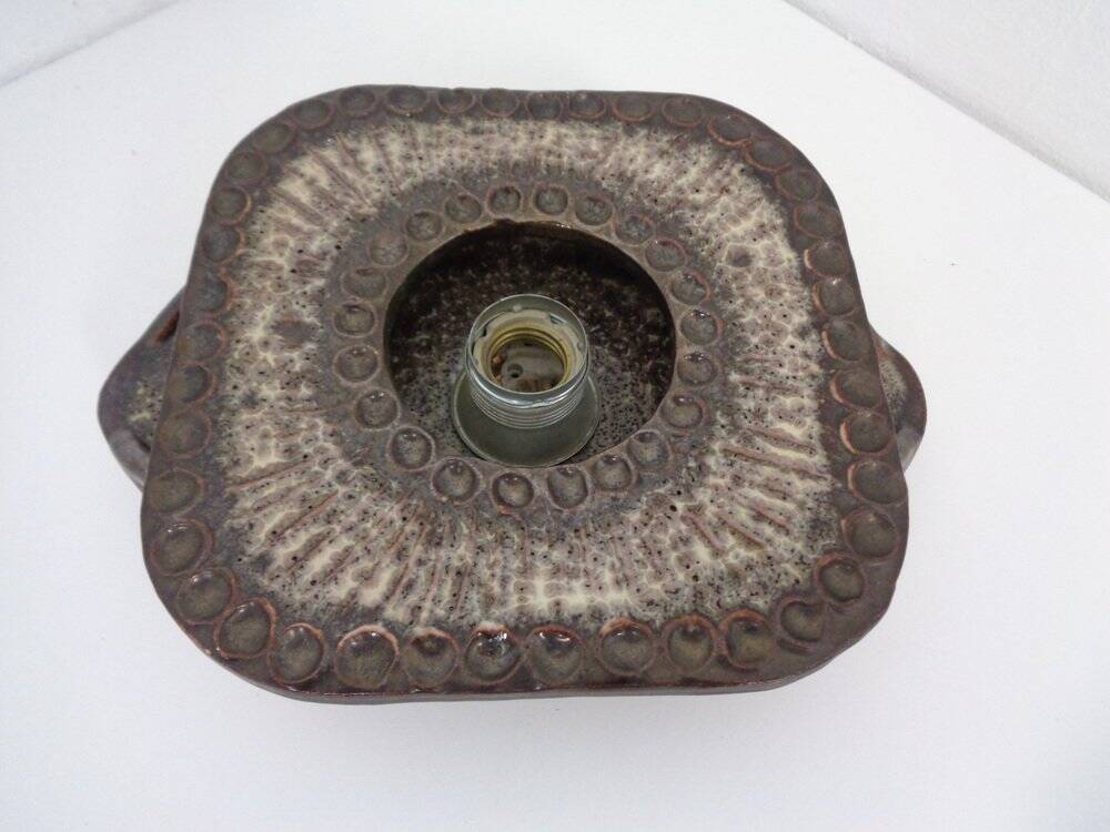 German Pop Art ceramic wall lamps, 1970s, set of 2