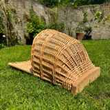 Champagne hood, hanging wicker basket