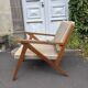 Vintage wooden armchair from the 1960s
