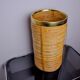 Rattan and brass umbrella stand, Italy, 1970