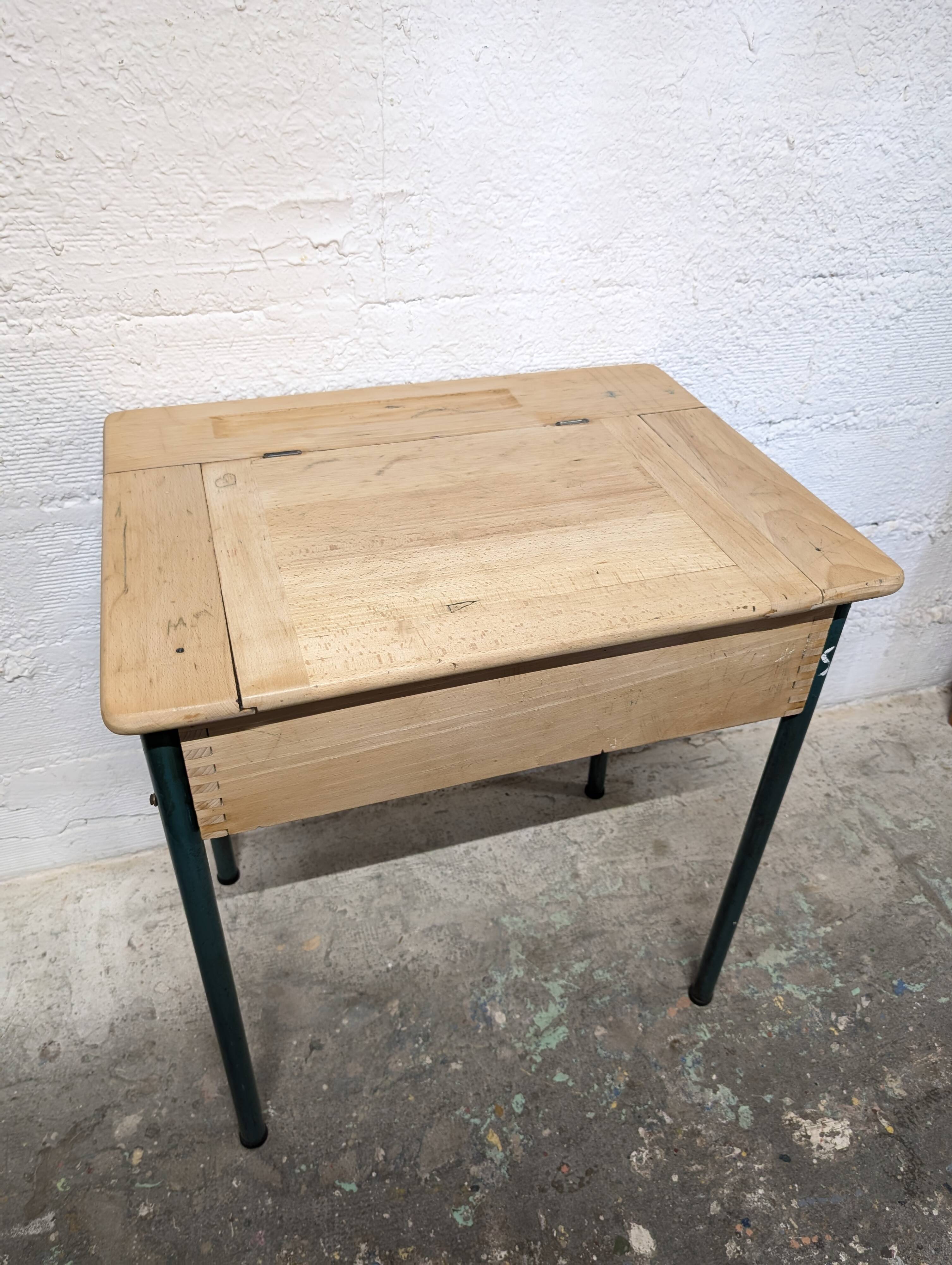 School desk with chest