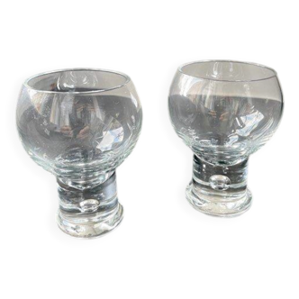 2 liqueur / spirit / schnapps glasses, Crystal
