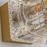 Small wall lamp in brass and crystal by Peill & Putzler, Germany