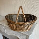 Brown wicker basket
