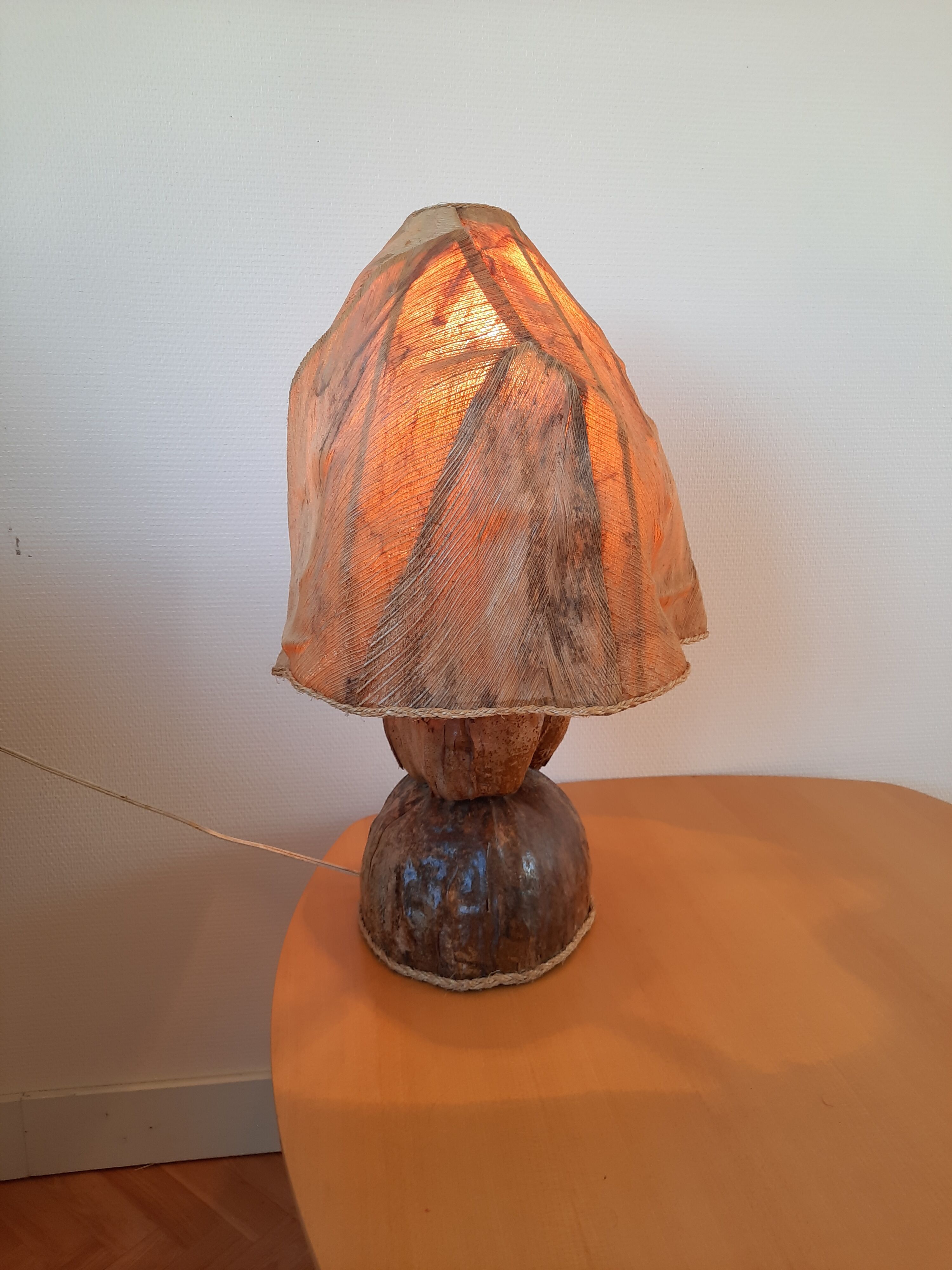 Ethnic table lamp 70s