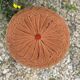 Coussin pouf en velours 1960
