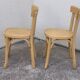 Paire de chaises bistrot Baumann patine vintage
