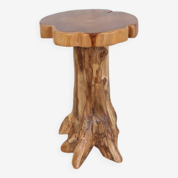 Table d'appoint en teck naturel 35x50 cm