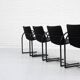 Chaises de salle à manger postmodernes Cirkel Metaform années 1980