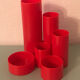 Penrex Swiss office organizer vintage orange pencil pot