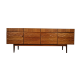 Scandinavian teak and walnut englade, 60s