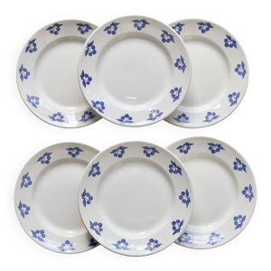 6 assiettes à dessert