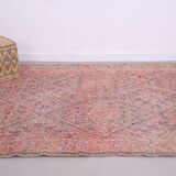 Vintage Handmade Moroccan Rug 188 x 283 cm - Berber rug - Old moroccan rug