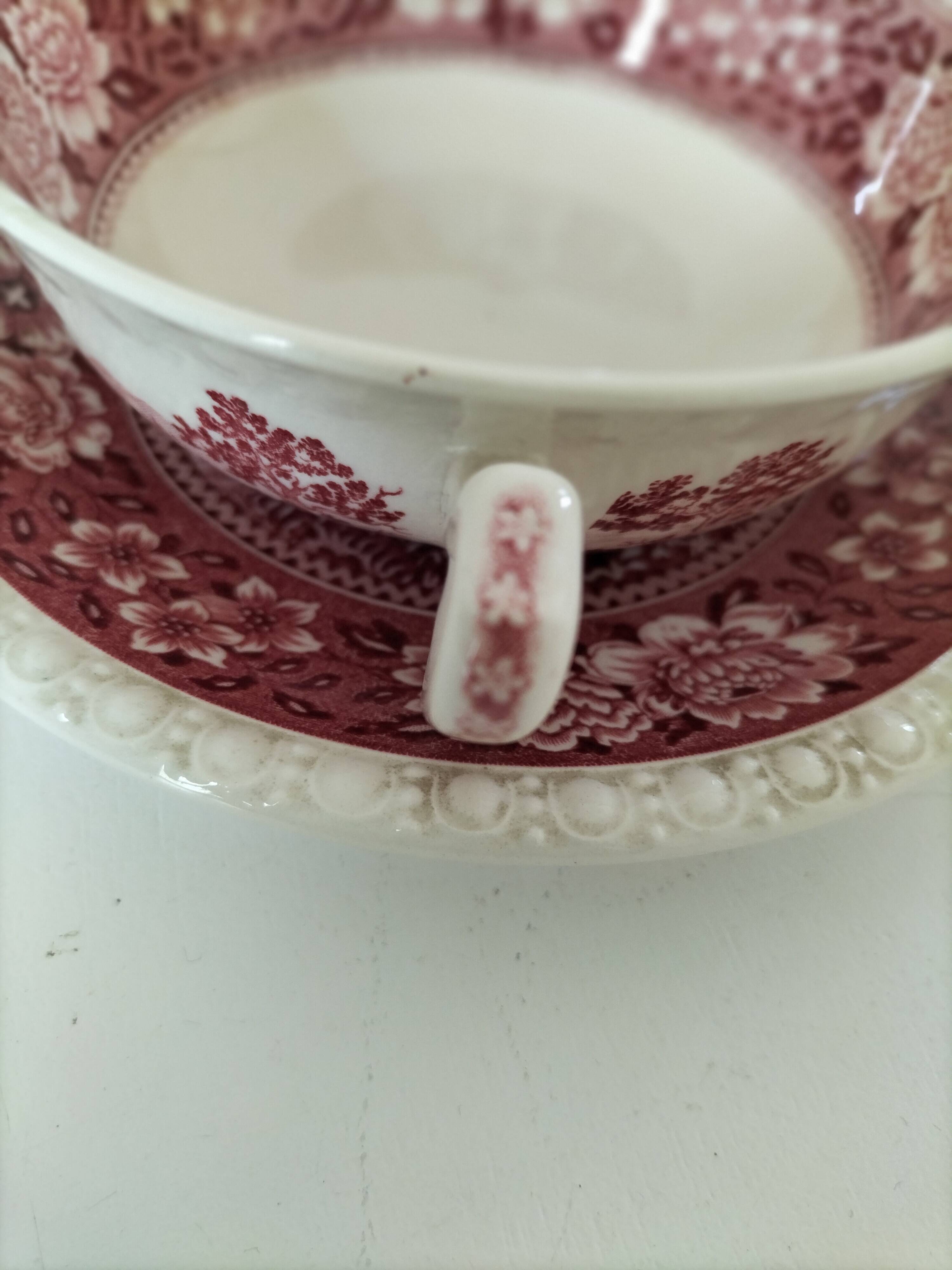 Villeroy and Boch Rusticana two-handled cup and saucer