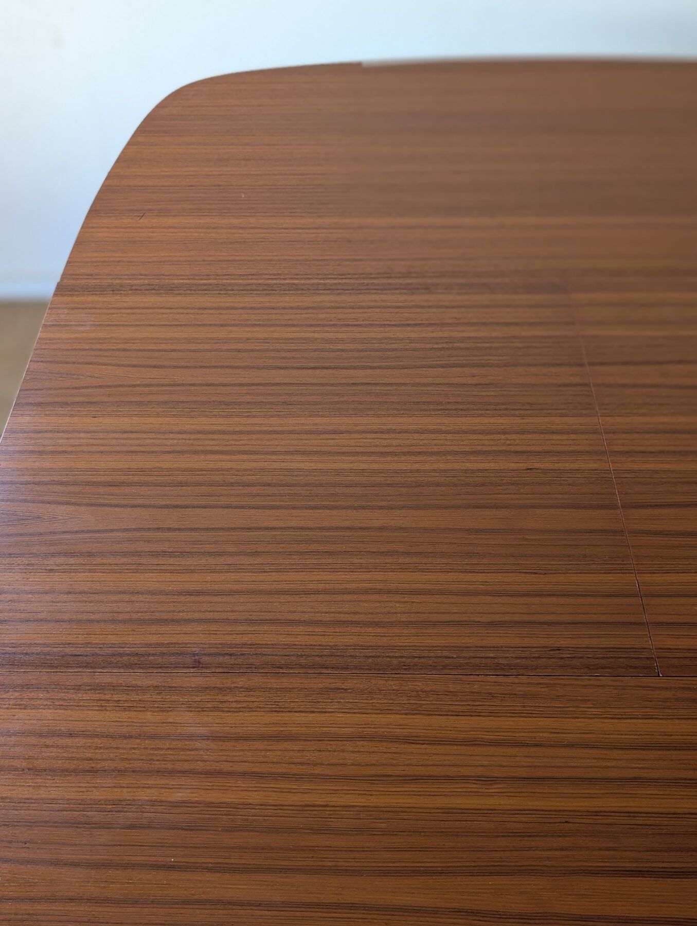Table carrée teck scandinave extensible années 60