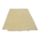 White Vintage Angora Wool Rug sku 1681