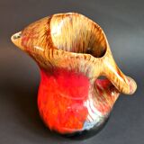 Pitcher in enamelled art ceramic from Vallauris, 1960s