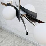 Chandelier of 4 space-age opalines