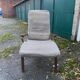 Scandinavian llama armchair foot vintage compass