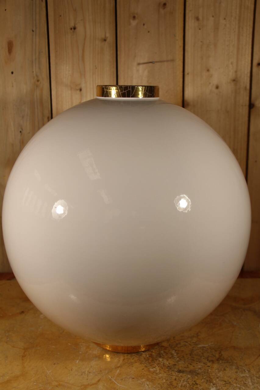 Ball Vase from the Longwy Factory, 20th Century
