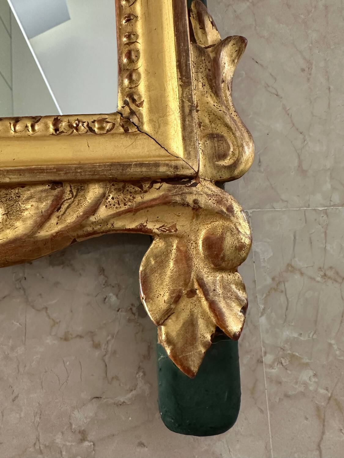 Gold leaf mirror