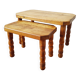 Danish nesting coffee tables in solid wood – Vintage