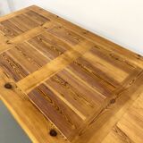 Savoyard monastery table in solid pine, circa 1970