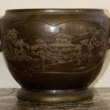 Cache-pot, chine, bronze, vers 1900