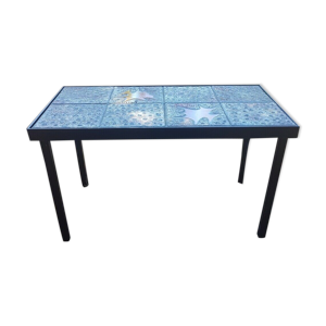 Table basse années 60 en céramique