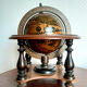 Vintage desktop world map