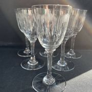 6 verres à vin Baccarat service Molière