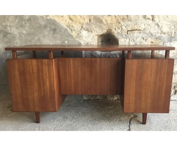 Management office in solid teak stamped nf ameublement - 1960