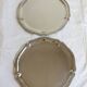 Vintage silver-plated serving tray - Bistro style