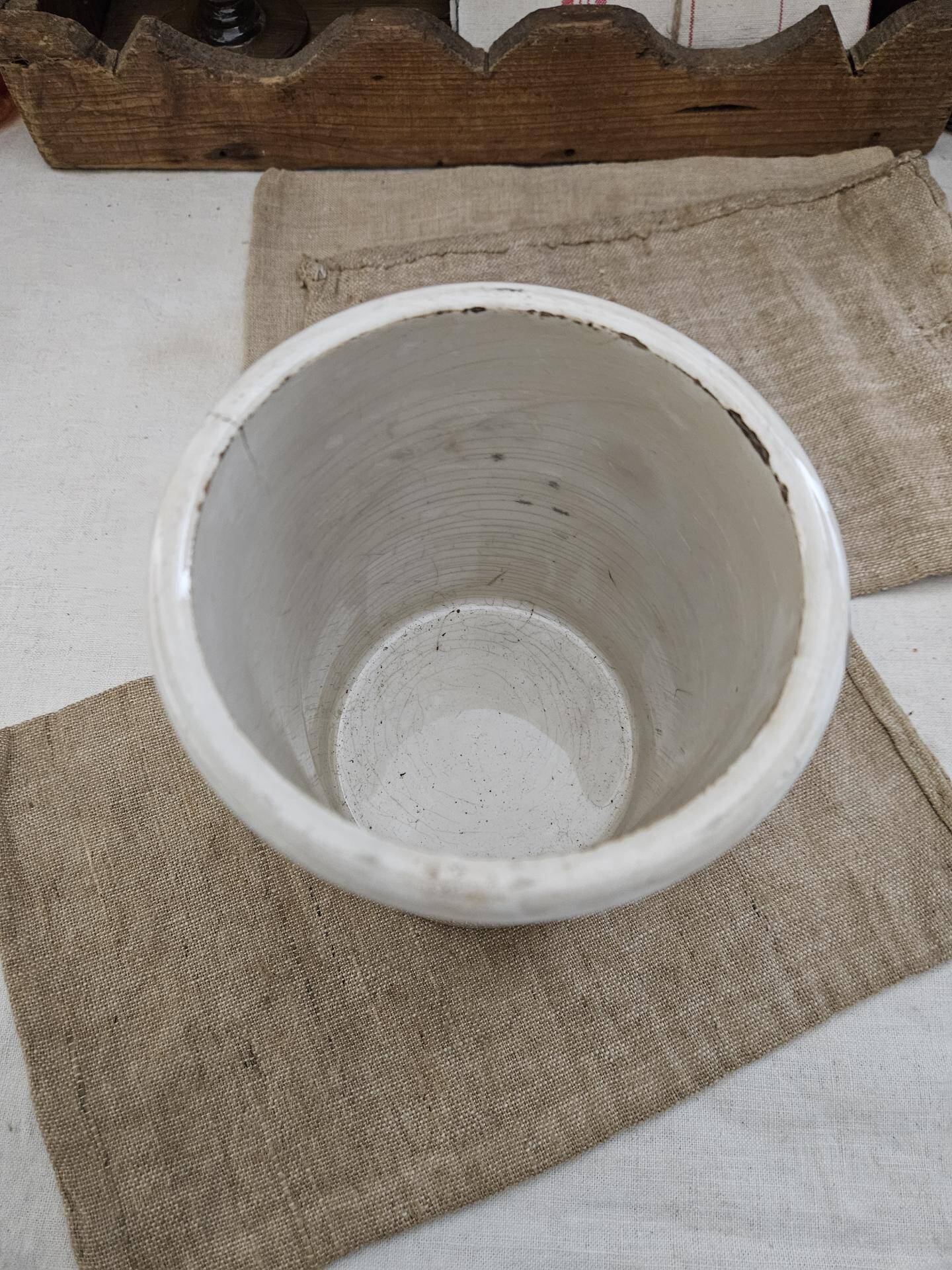 Old stoneware pot - Longwy pot