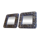 Pair of Scandinavian mirrors in ceramic by Berit Ternell.