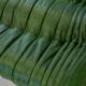 Togo chaise lounge in green leather attributed to Michel Ducaroy for Ligne Roset, 1974