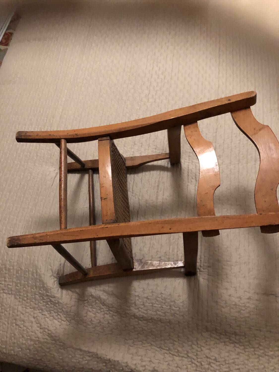 Children's armchair in canework