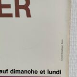 Original poster exhibition Venezia Henri Landier Paris 1988