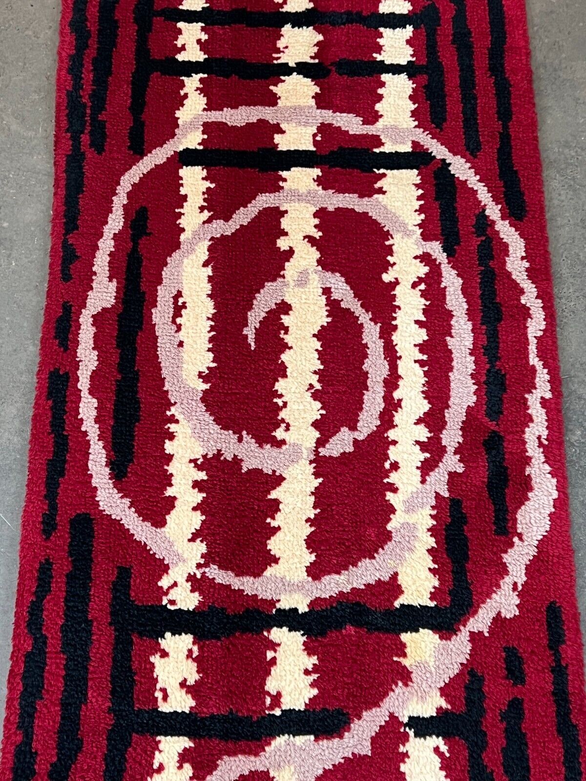 Rug danish design 60s 70s 90x180cm
