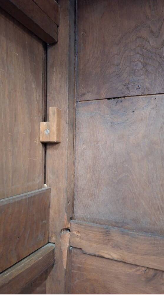 Large Norman wedding wardrobe from the 19th century.