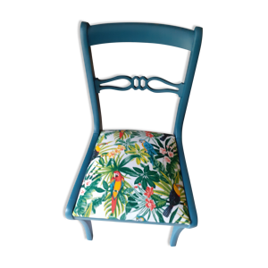chaise bois relookee
