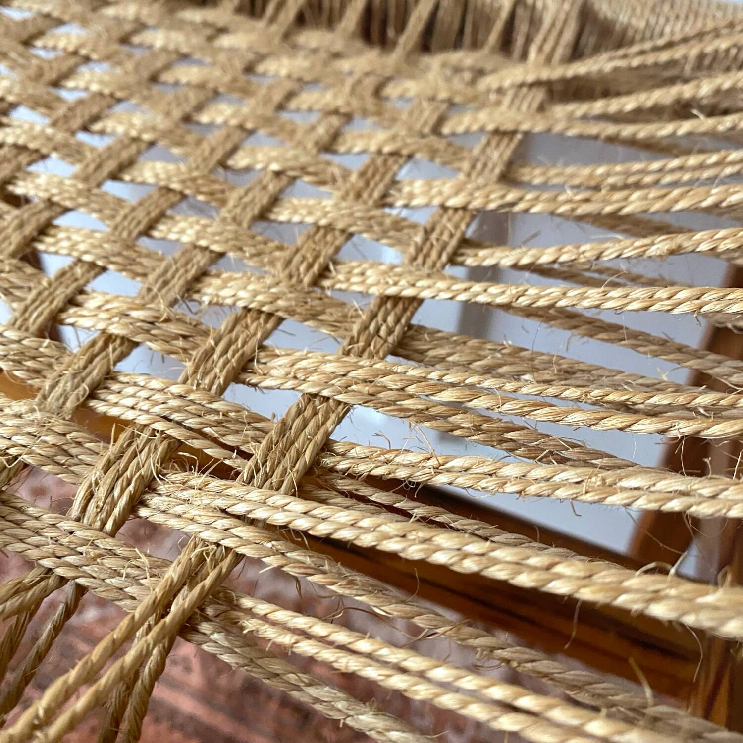 1960s woven seat stool