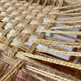 1960s woven seat stool