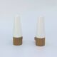 Pair of mustard-coloured ceramic wall lights IFÖ -Hans-Agne Jakobsson