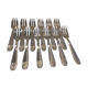 12 silver-plated metal cake forks Liberty Grand Prix